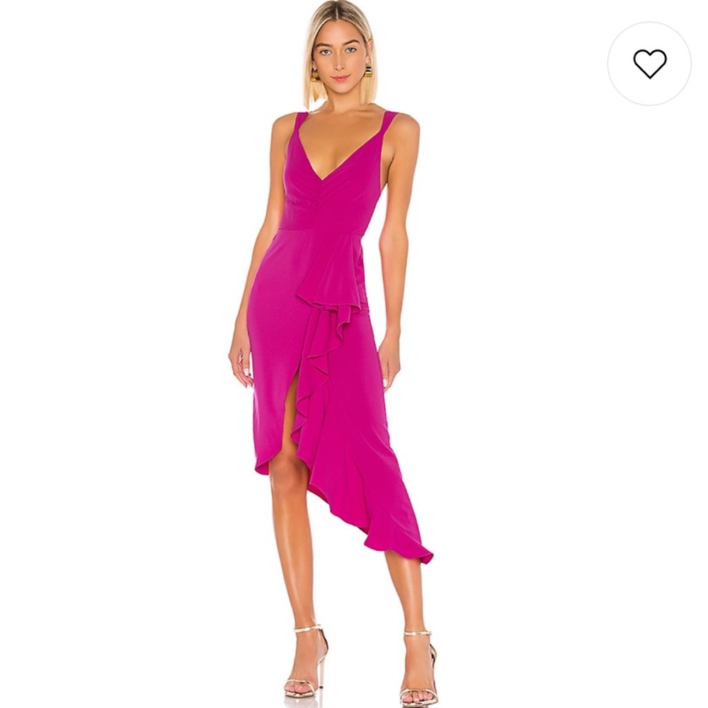 Lovers + friends pink dress